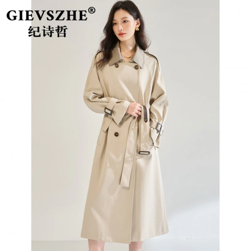 【流光风】纪诗哲中长款英伦风高级感风衣百搭气质外套秋季新款女装