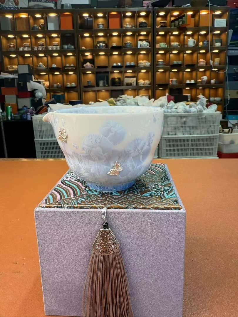 冰蓝配色花口设计6214