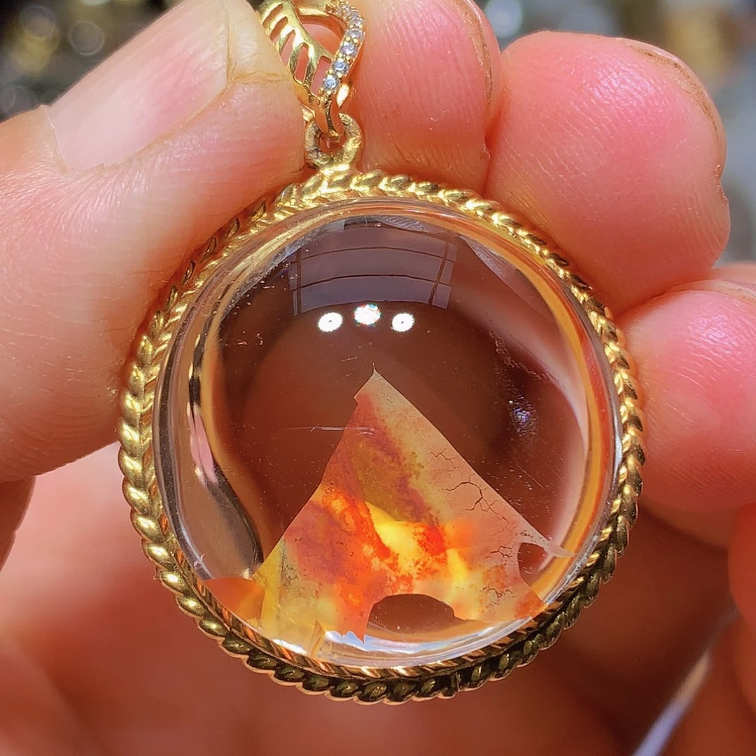 水晶银S925镀金镶嵌珠宝半成品定制款