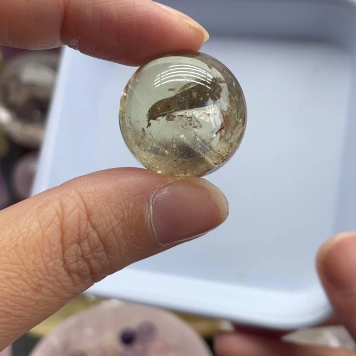 未镶嵌珠宝半成品水晶44号23mm
