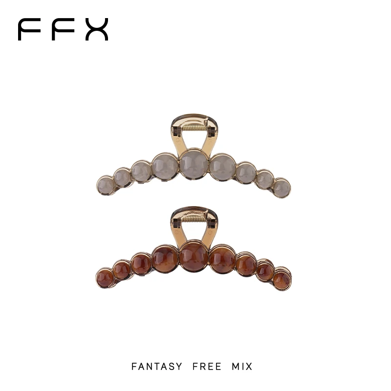 弗弗西FFX【雨后松林】高级清透树脂发饰抓夹