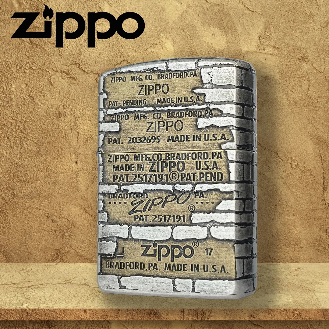 ZIPPO/之宝打火机 五代标 盔甲机 古银破壁 DY168091ZM【之魅独家】