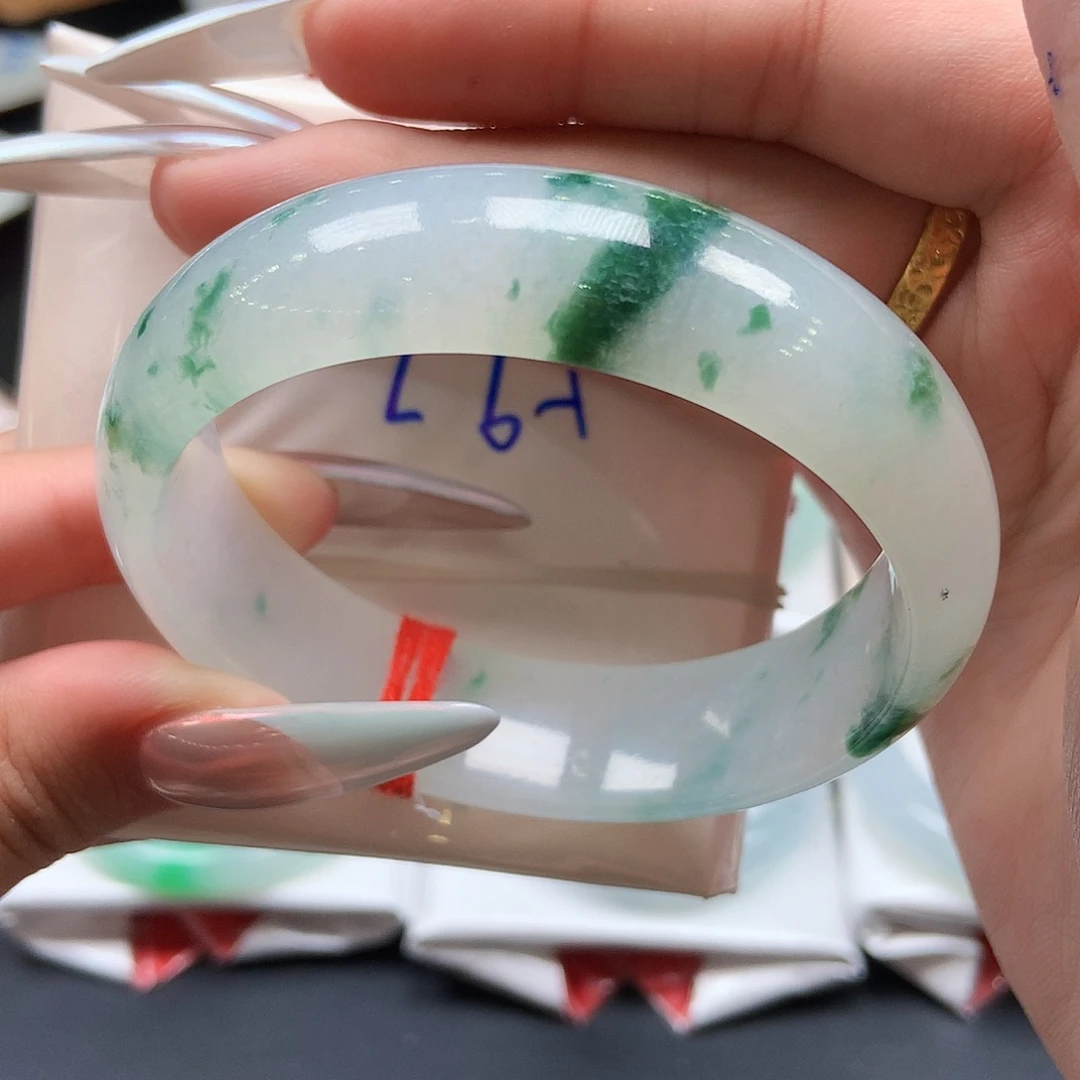 翡翠未镶嵌手镯62号