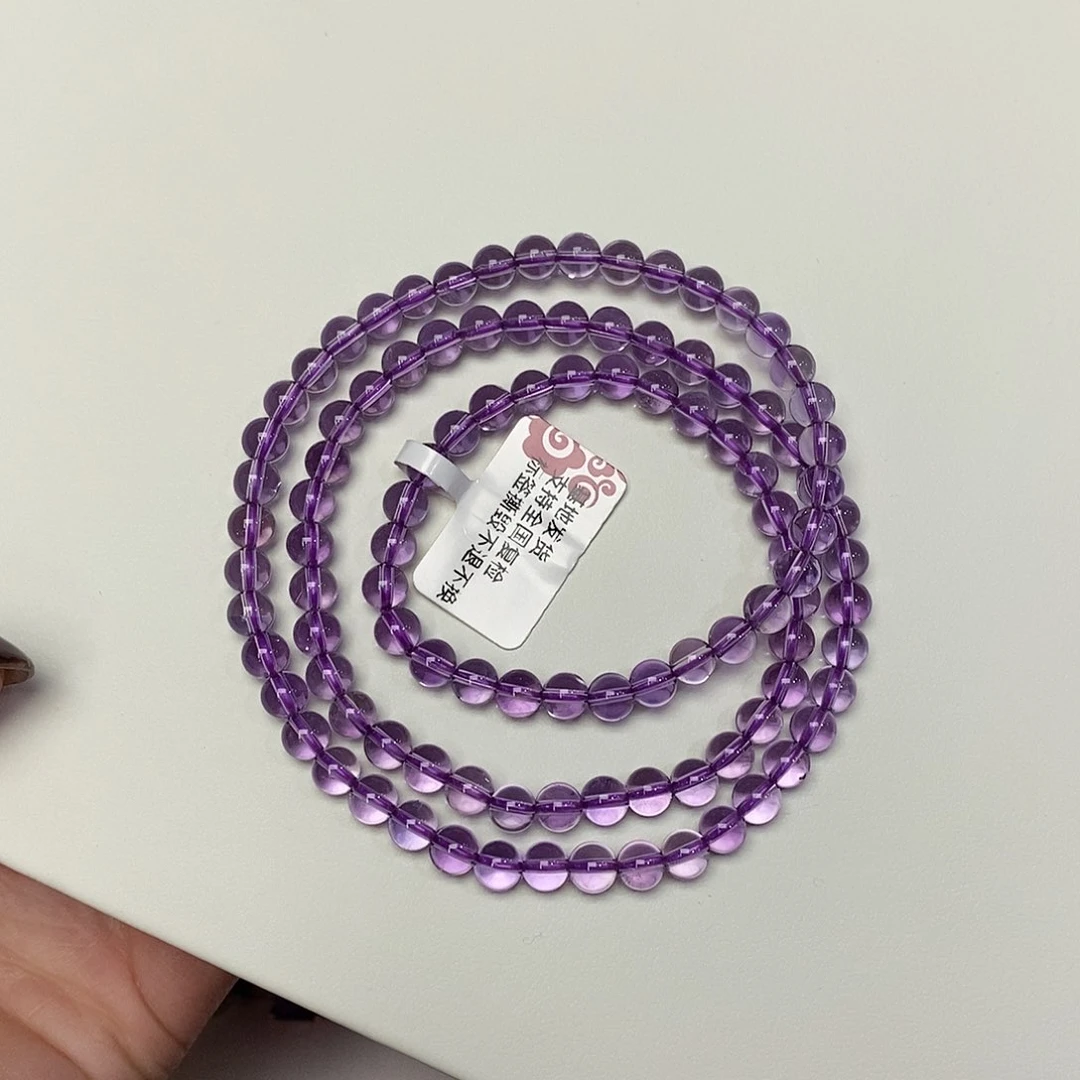 未镶嵌珠宝半成品紫晶玻利维亚5m