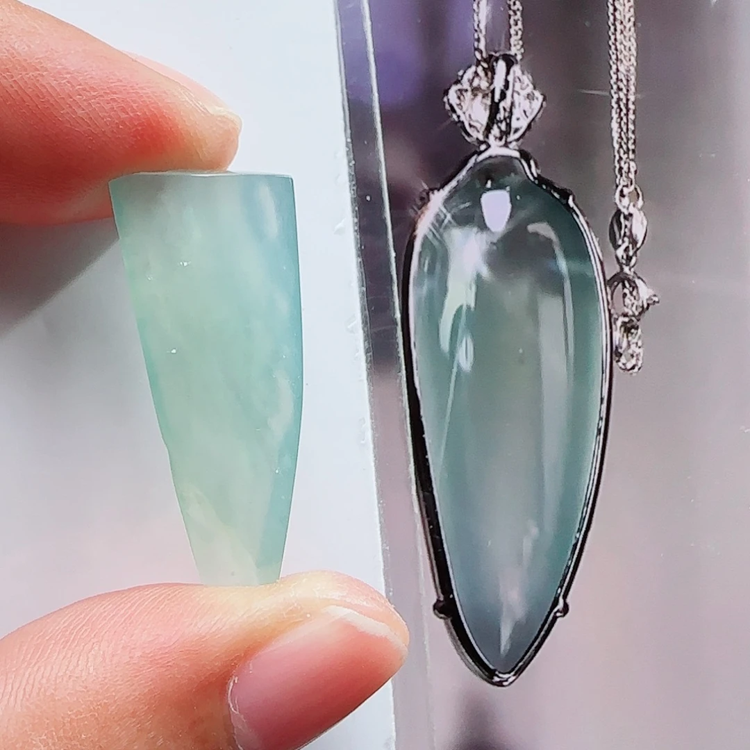 定制翡翠未镶嵌缅甸天然A货翡翠含老师工艺