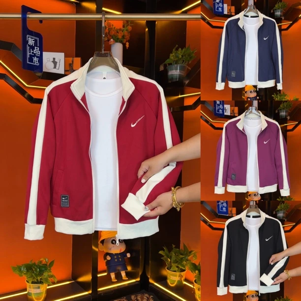 秋季新款休闲针织帽刺绣时尚秋冬上衣外套1071春秋潮流