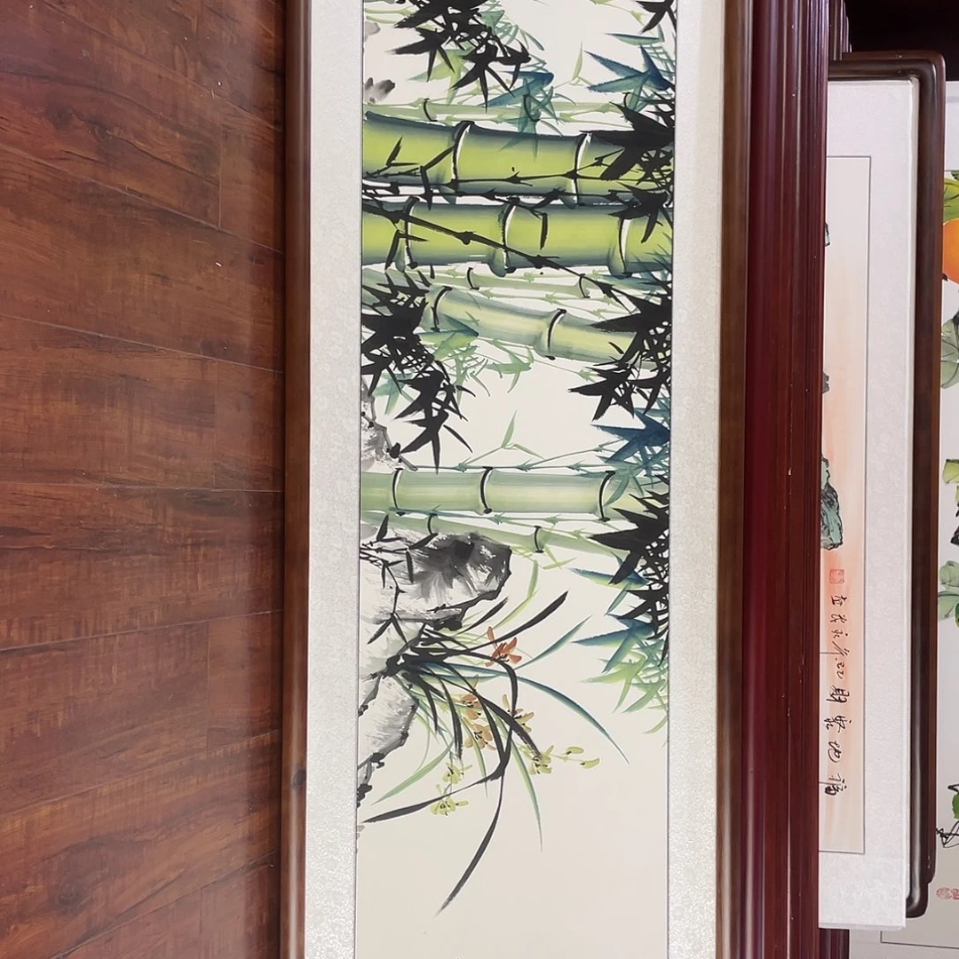 国画带框尺寸48*163厘米