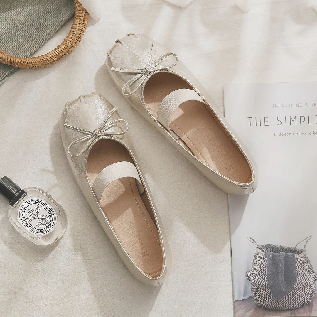 羊皮版~玛丽珍鞋芭蕾舞鞋晚晚鞋法式绝美配裙子小单鞋女2025新款