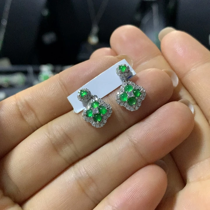 翡翠银S925镶嵌戒指