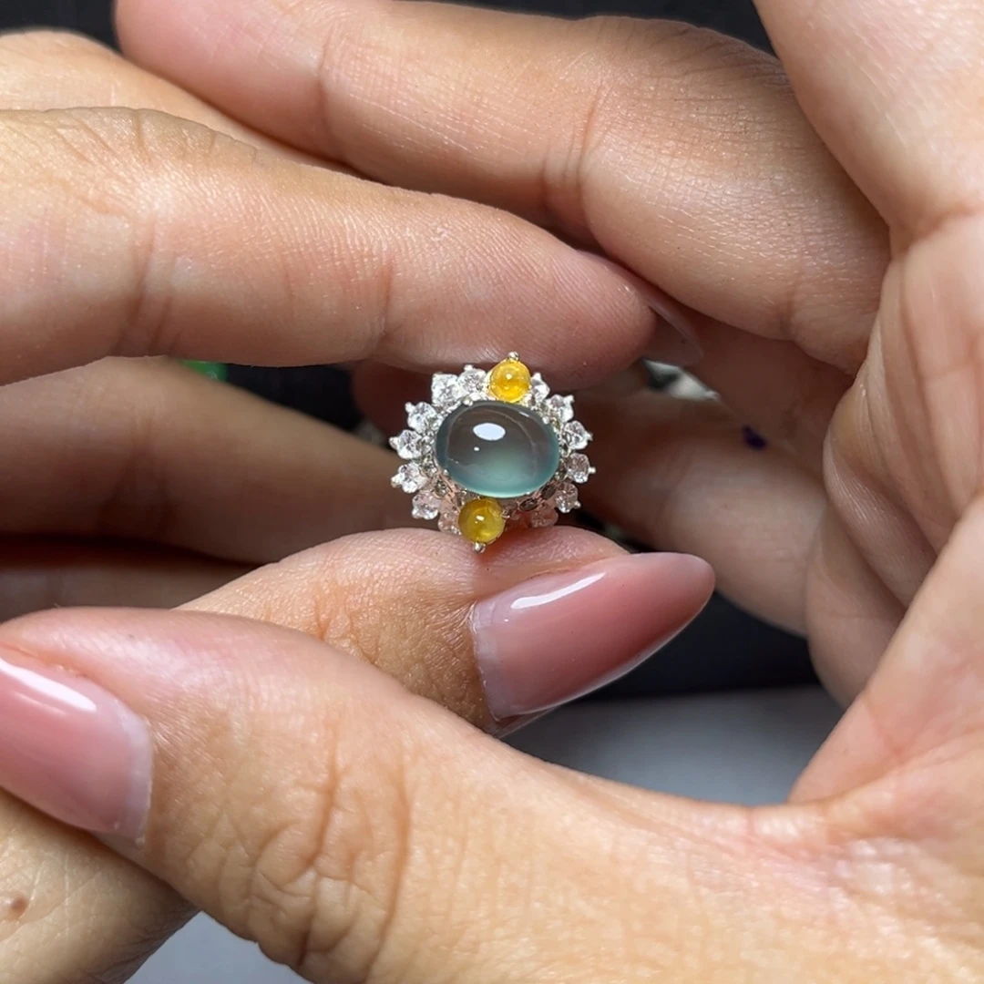 翡翠未镶嵌戒指缅甸天然翡翠Ａ货