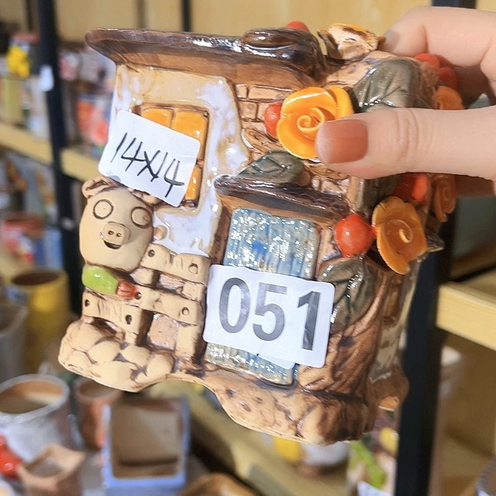 陶瓷多肉花盆满15包邮