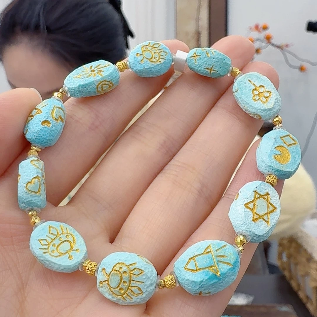 绿松石未镶嵌珠宝半成品