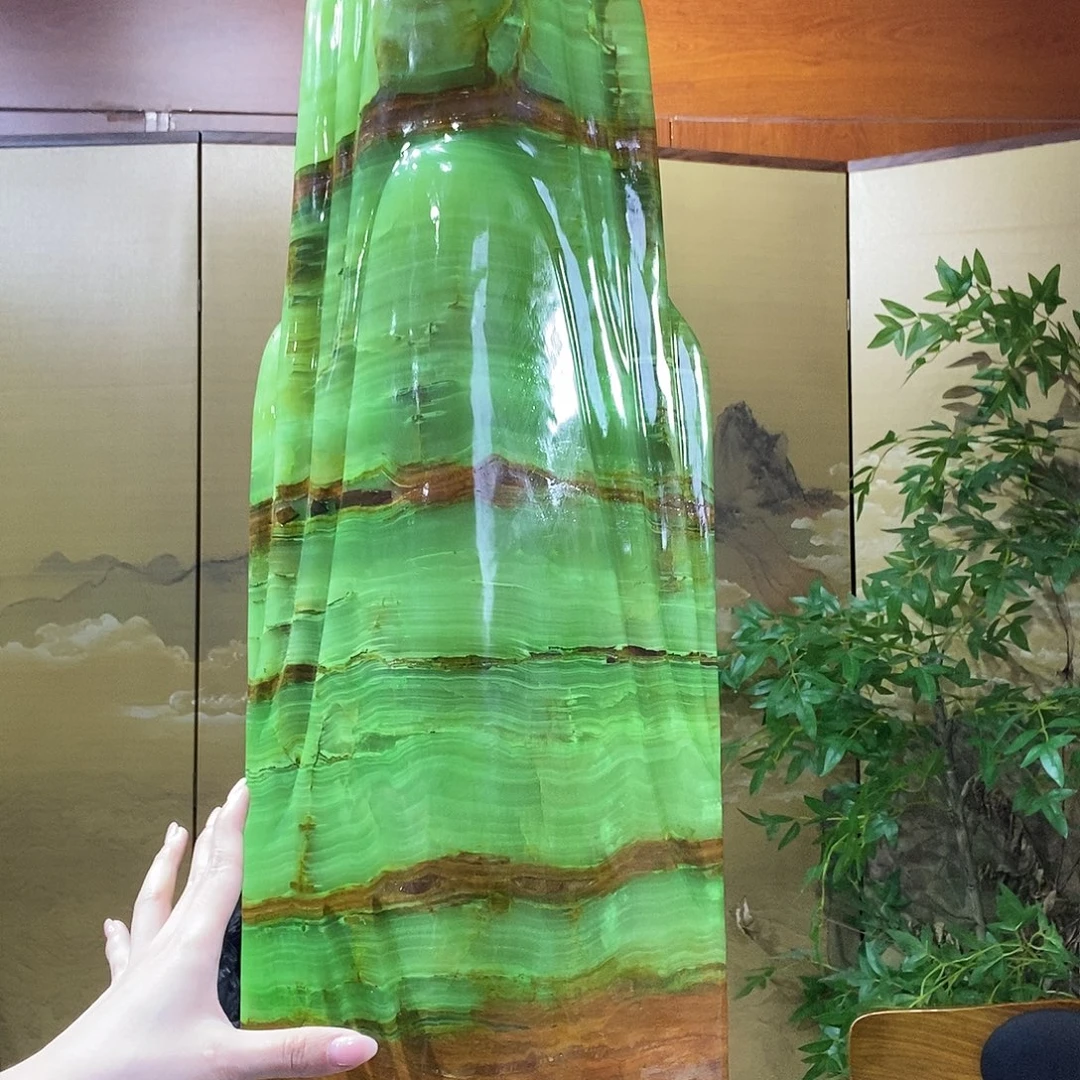 石材山水画作品摆件