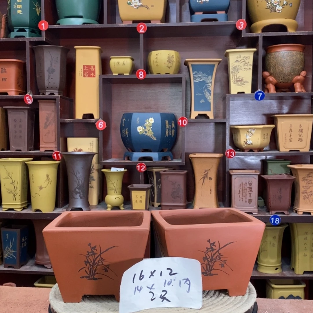 紫砂艺术紫砂花盆