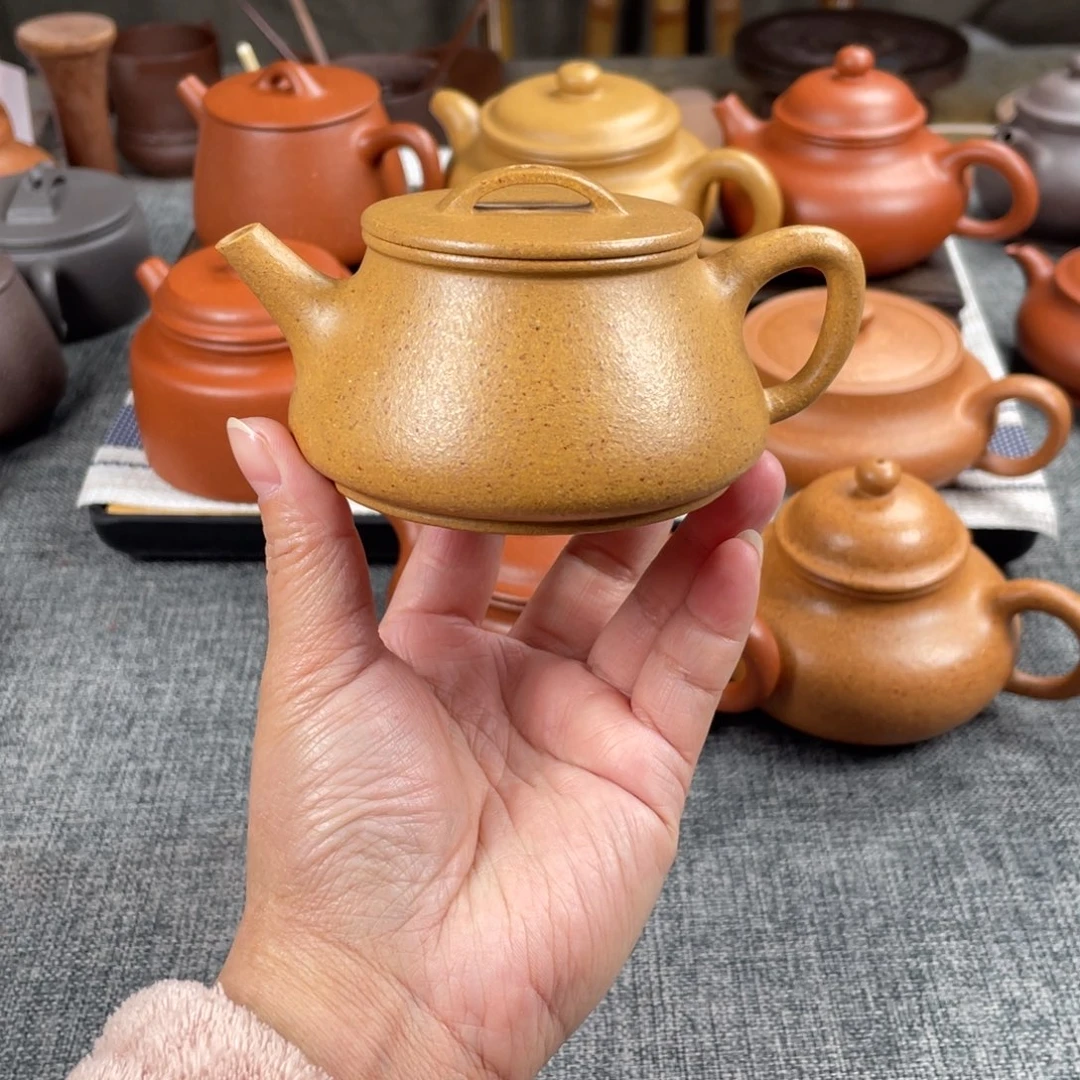 紫砂茶壶T***Y黄金段瓦瓢全手30目140