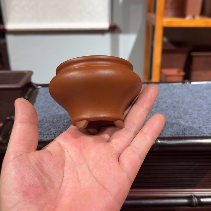紫砂花盆原矿紫泥
