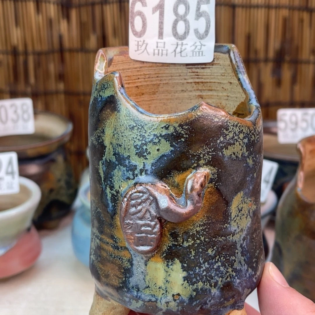 手工花盆默认瑕疵完美者勿拍