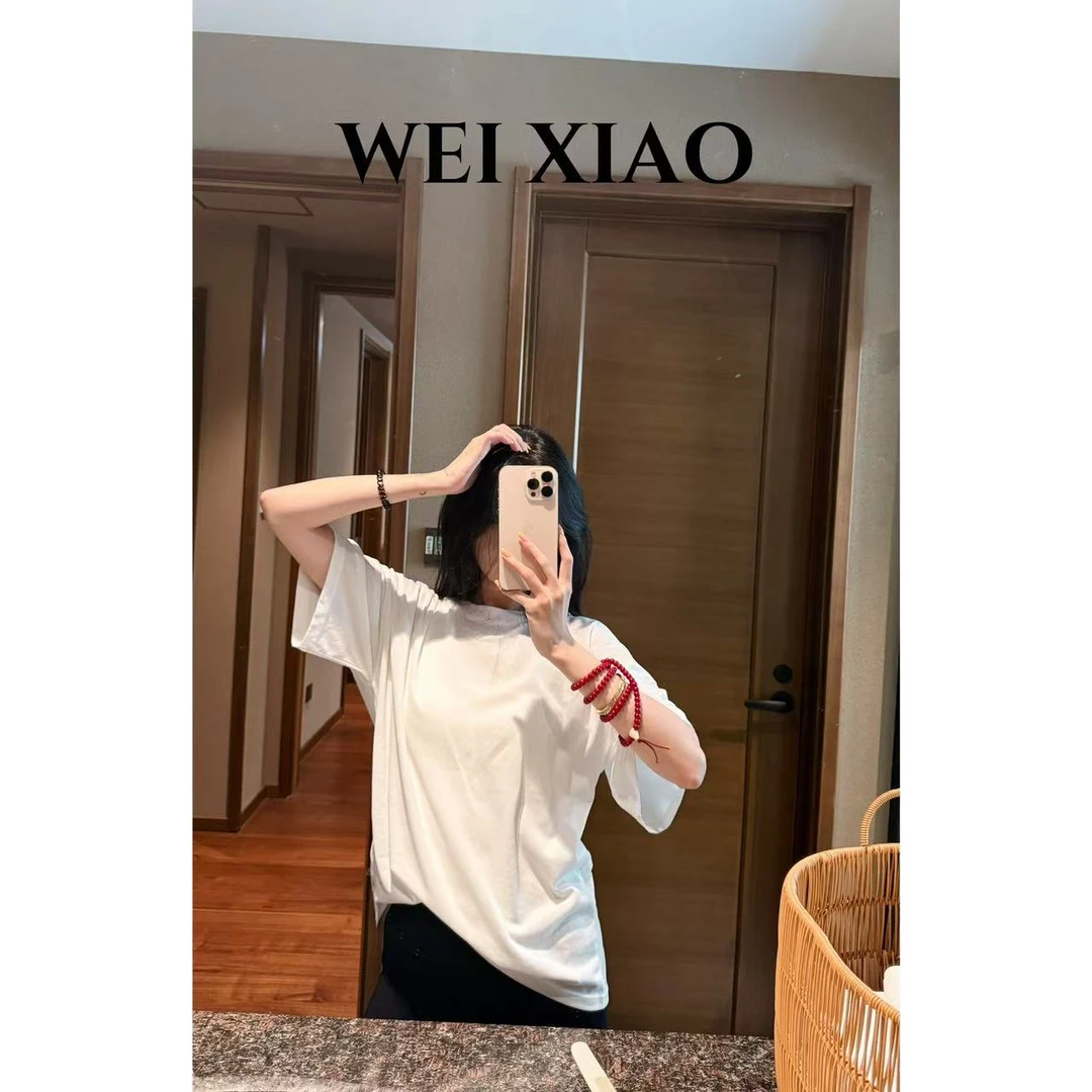微笑家 极简系列 【三角百搭T恤】白色T恤