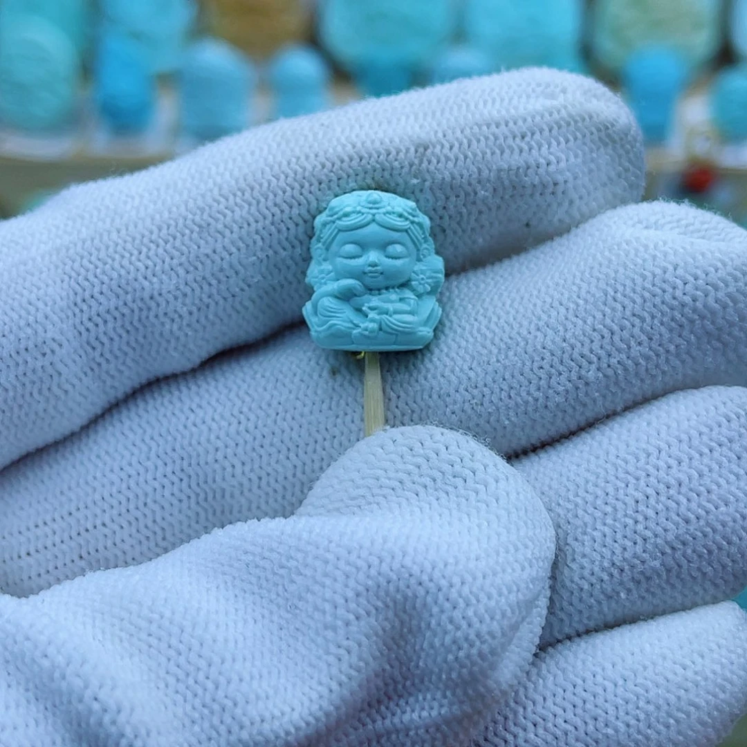 未镶嵌绿松石珠宝奇石