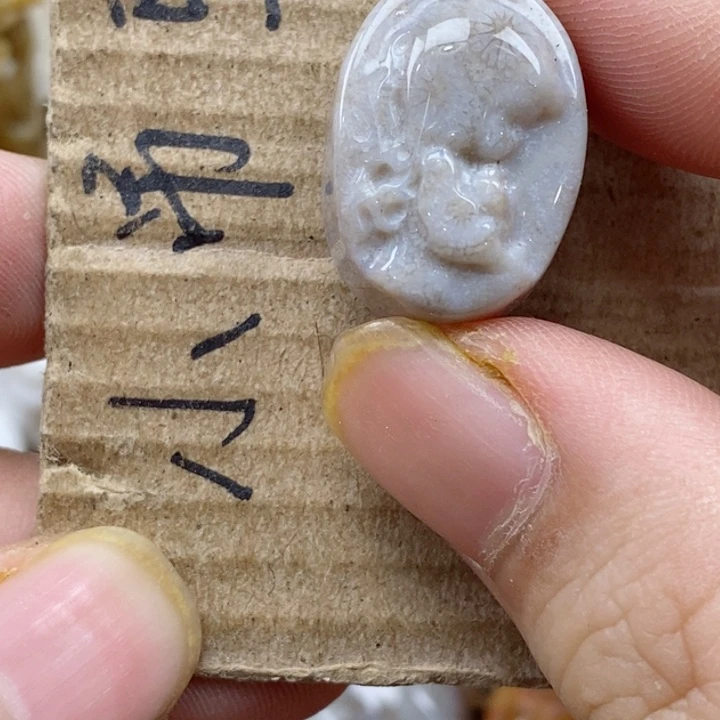 颈饰未镶嵌硅化珊瑚（珊瑚玉）￥****猫