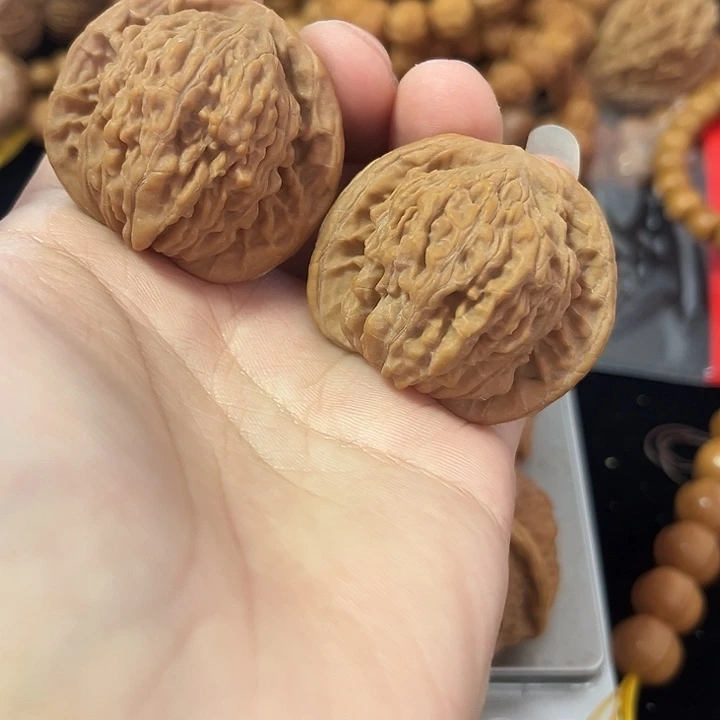 把件文玩核桃41左右四座楼，编号020