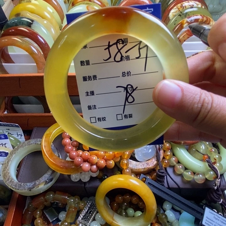 繁***华蛇纹石玉未镶嵌手镯