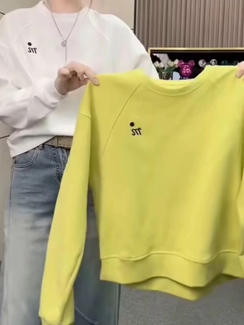 胖胖肥肥家春季新款加肥加大码刺绣卫衣