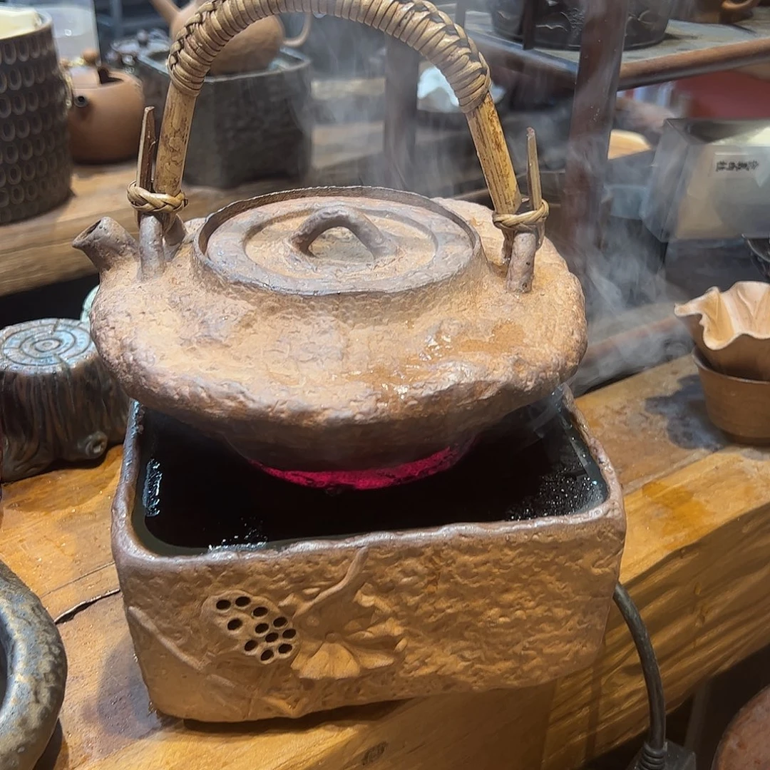 可以养的粗陶原矿老岩泥茶器