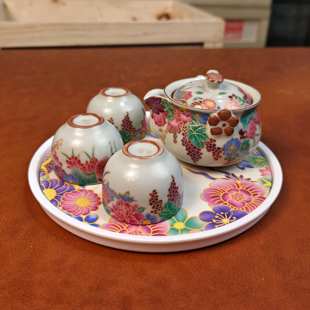 万花宝瓶茶具套组mc165