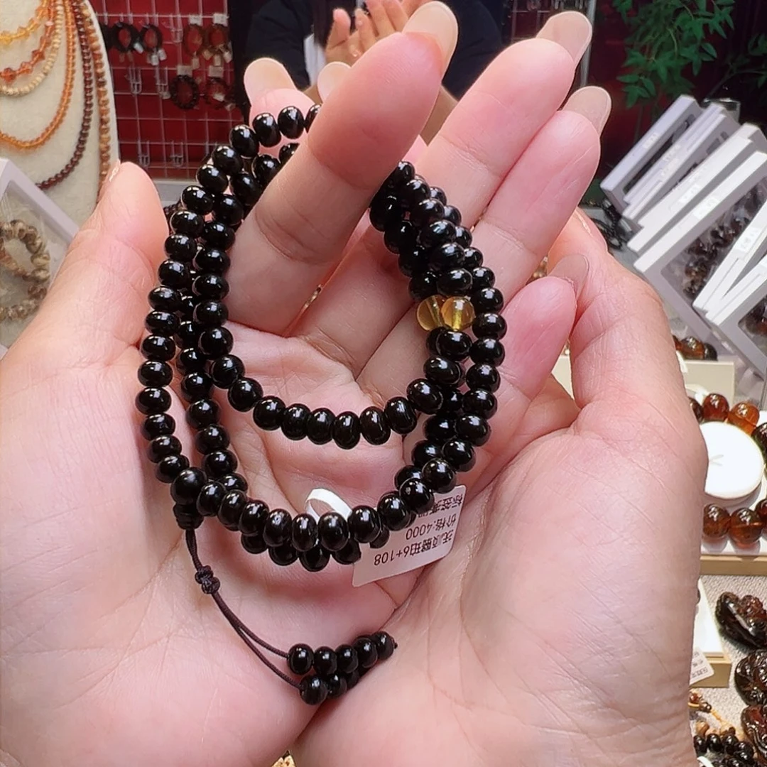 琥珀裸石未镶嵌浅*?抚顺琥珀6翳珀108