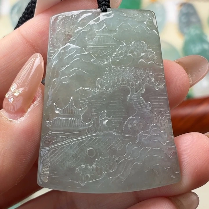 翡翠未镶嵌颈饰天然翡翠a货