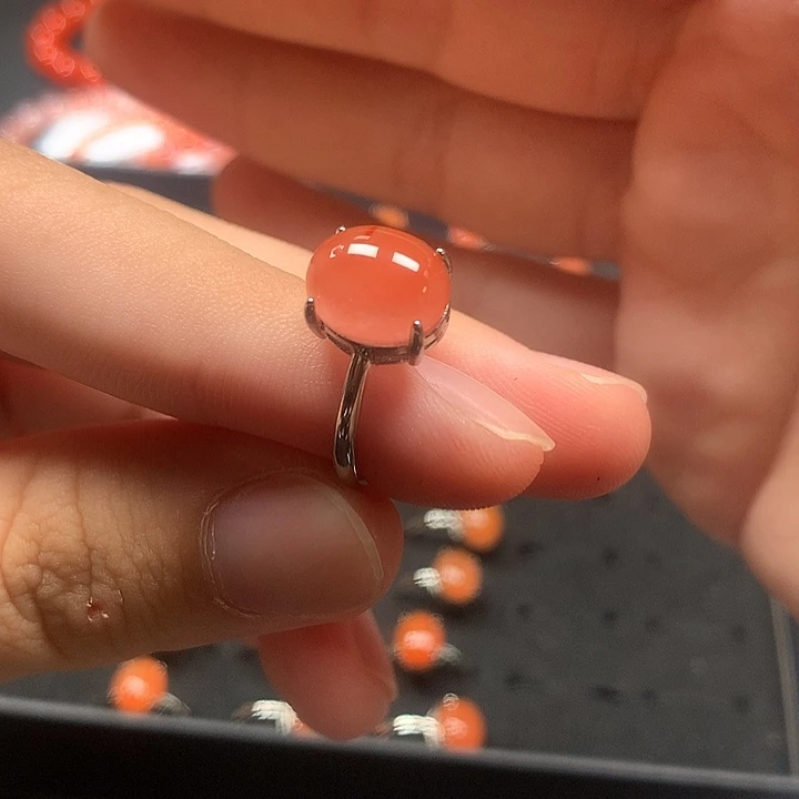 南红玛瑙合金戒指