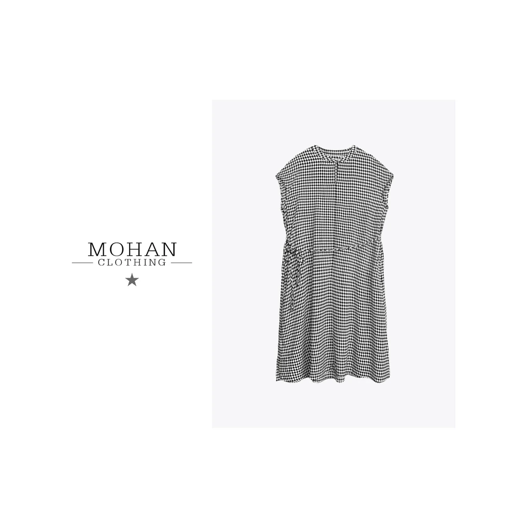 高奢时尚气质优雅舒适百搭桑蚕丝印花连衣裙WJ759