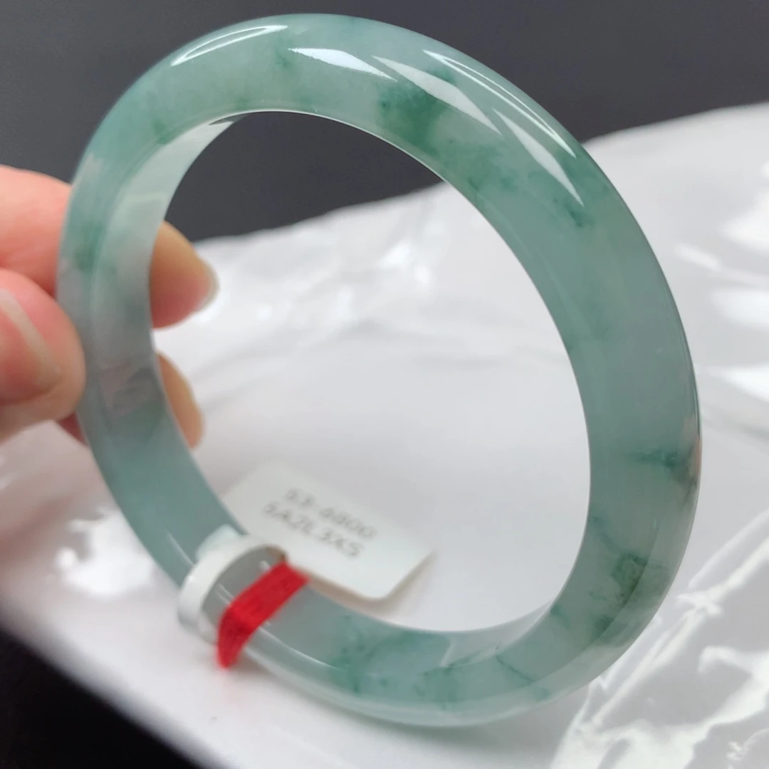 【闪购商品】翡翠手镯未镶嵌74号正圈xs53