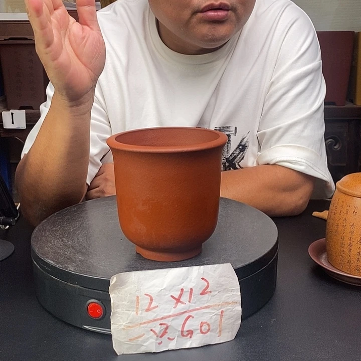 紫砂花盆货号一只G01
