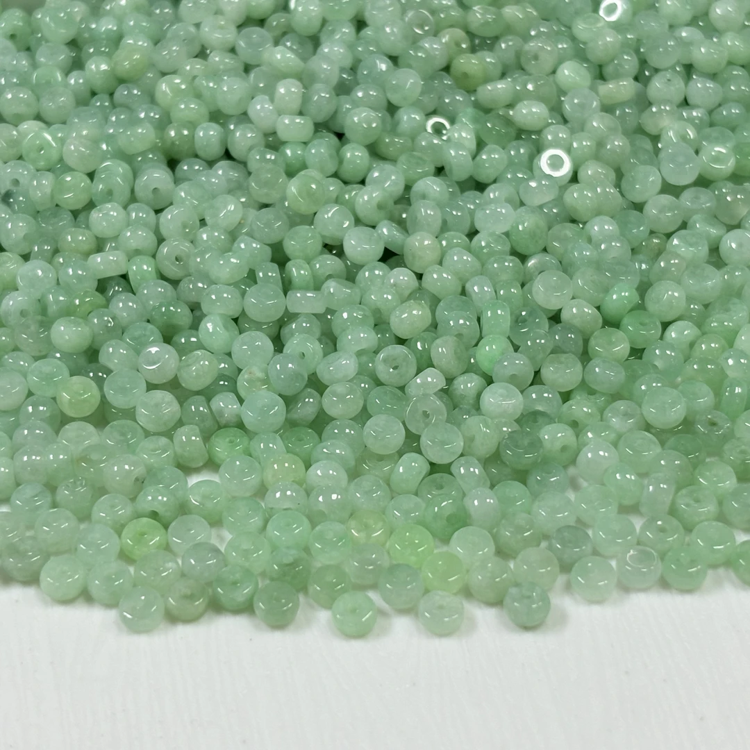 「戴琴珠宝」DQ4752-6粒5mm左右翡翠算盘珠配件（多样性发其一）