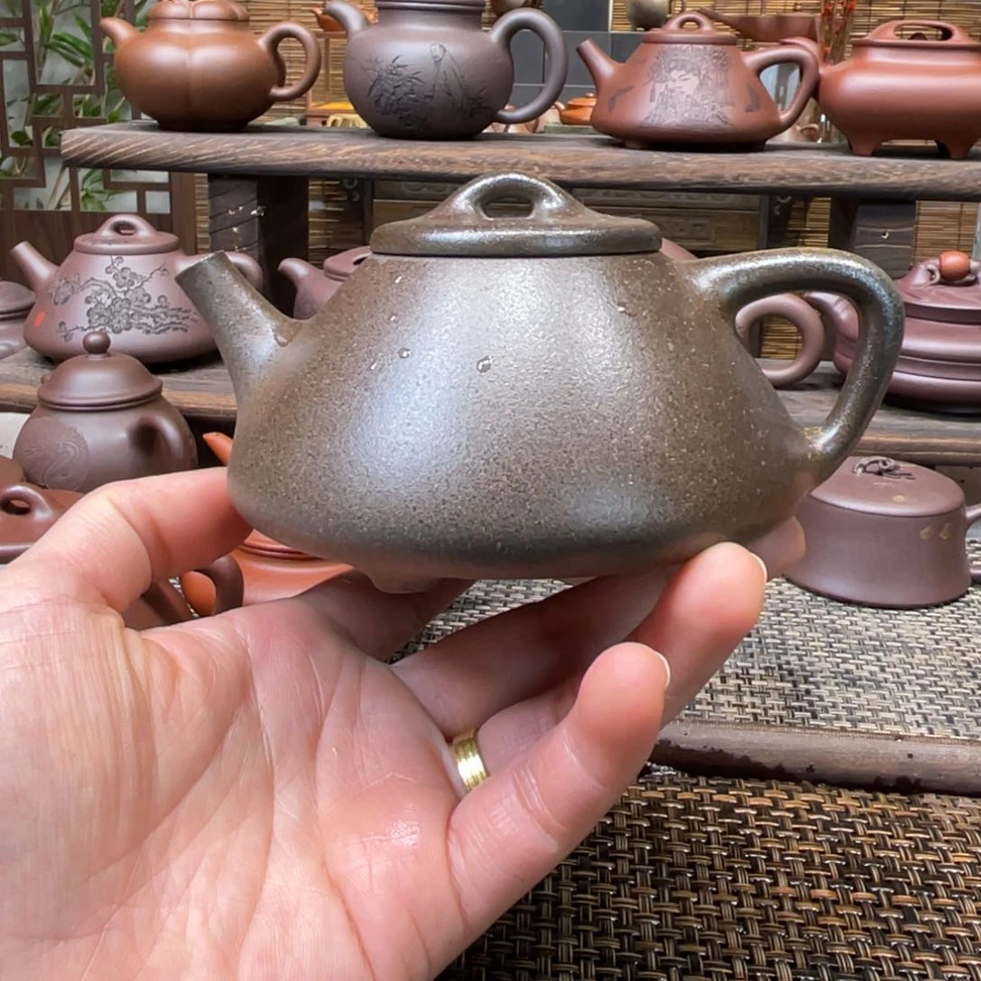 紫砂茶壶宜兴原矿紫砂手工制220