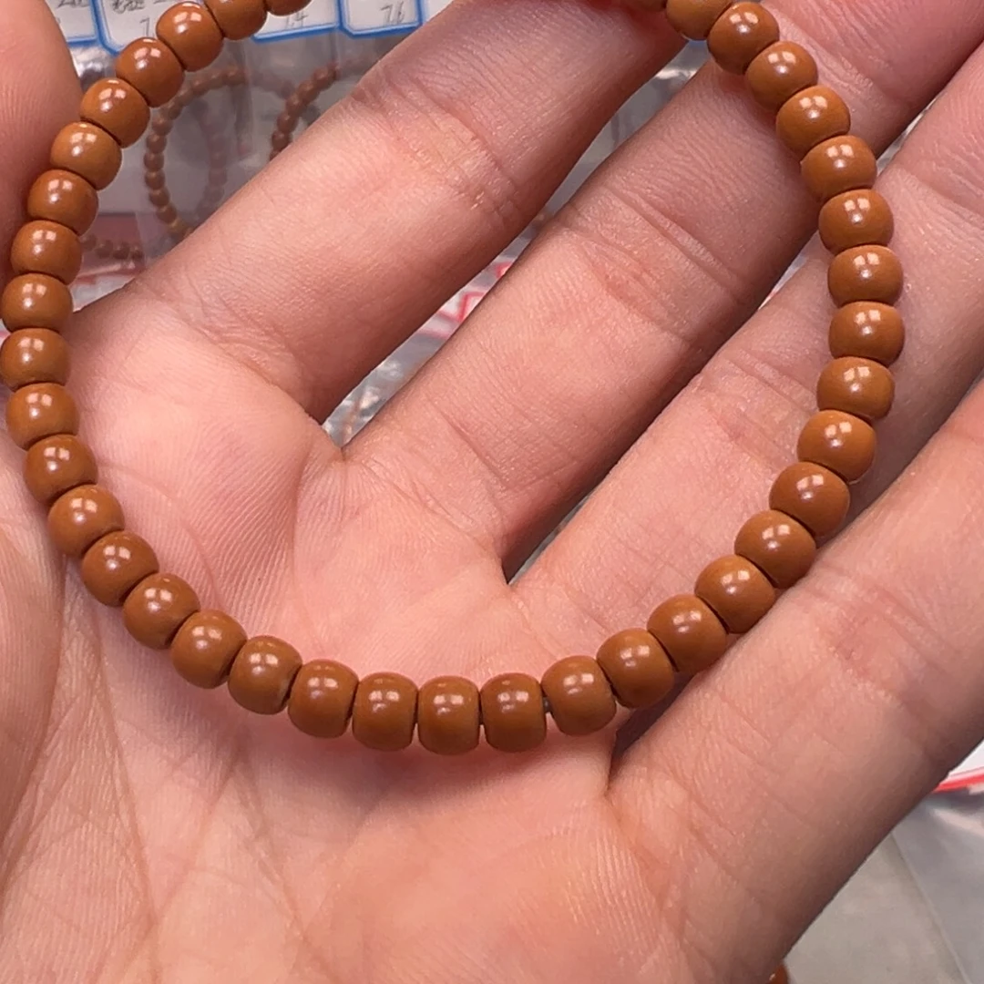 鱿***发橄榄核吊坠老挝核尖单圈5.4mm