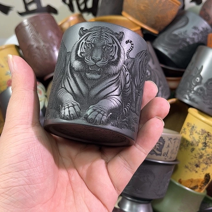 茶杯紫砂全手工紫砂主人杯