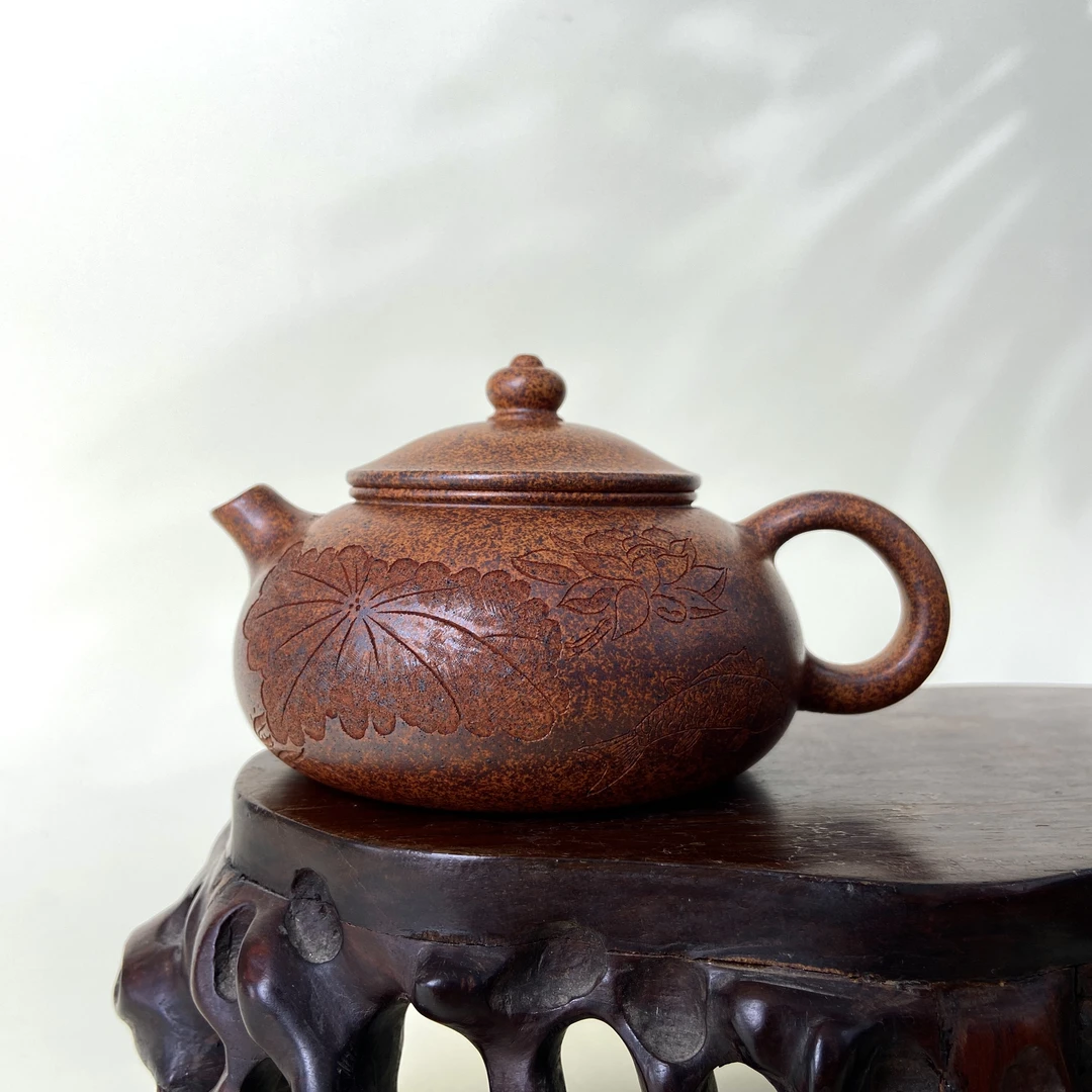 宜兴手工紫砂陶 （方开明）280cc茶壶GS4222-22