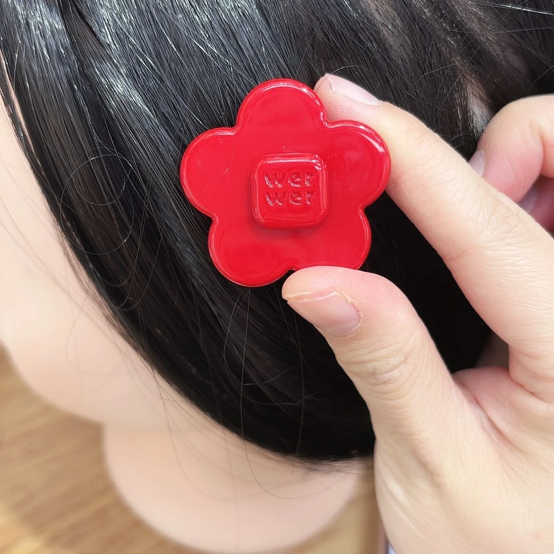 皮质铁合金小号红色花朵