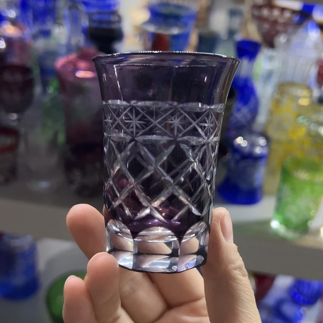 水晶玻璃平底款微瑕一个