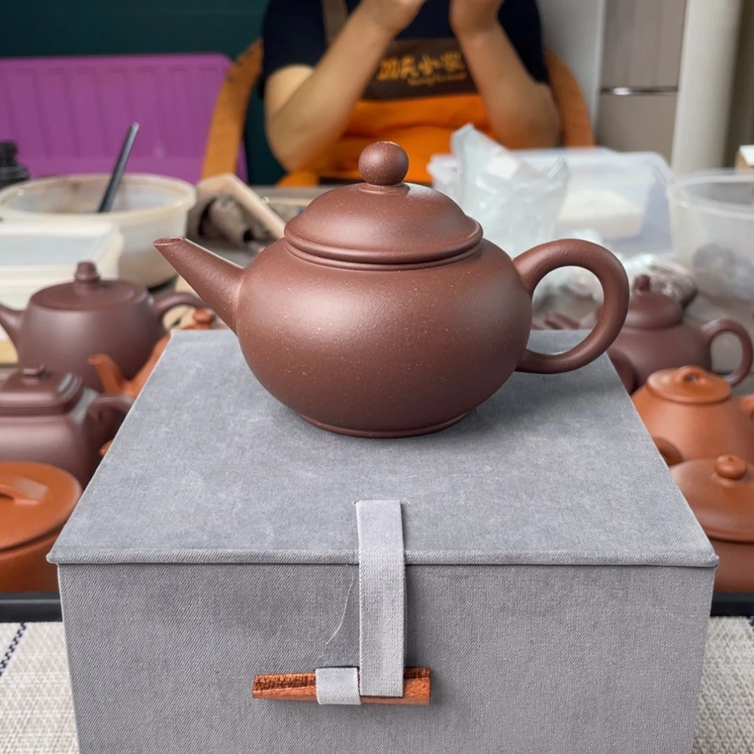 茶壶紫砂【特价款】半手工底槽青水平壶150cc