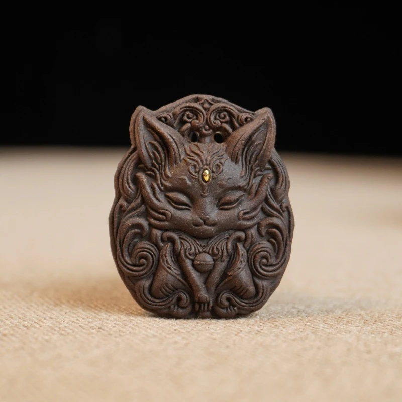 非遗《内府龙涎香》九尾狐狸合香牌 古法手工制香