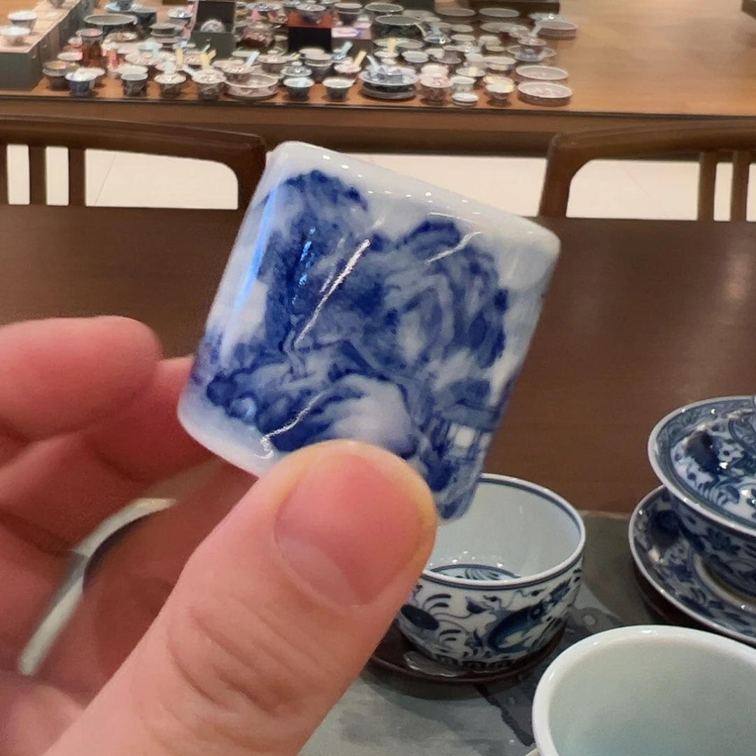 怡琅柴窑山水扳指