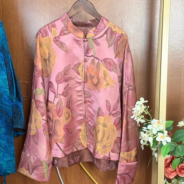 新中式夏季薄款女民族风短外套宽松女装国风