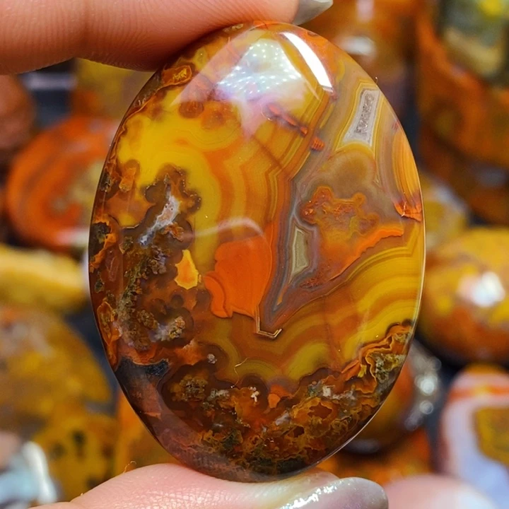 玛瑙/玉髓颈饰足银镀金镶嵌