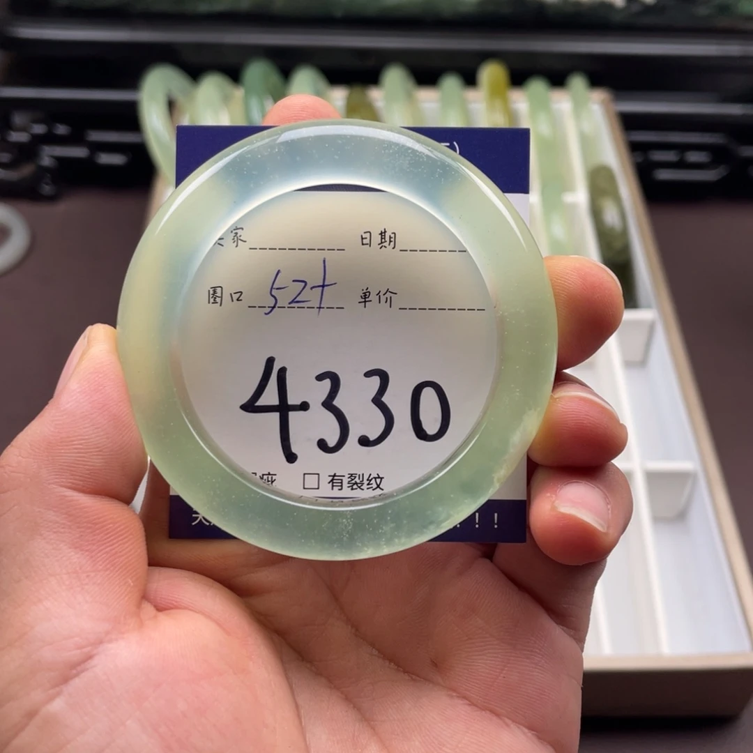 未镶嵌岫玉手镯手镯