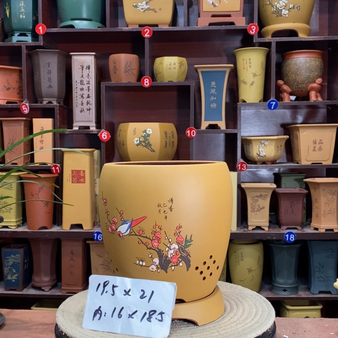 紫砂艺术紫砂花盆