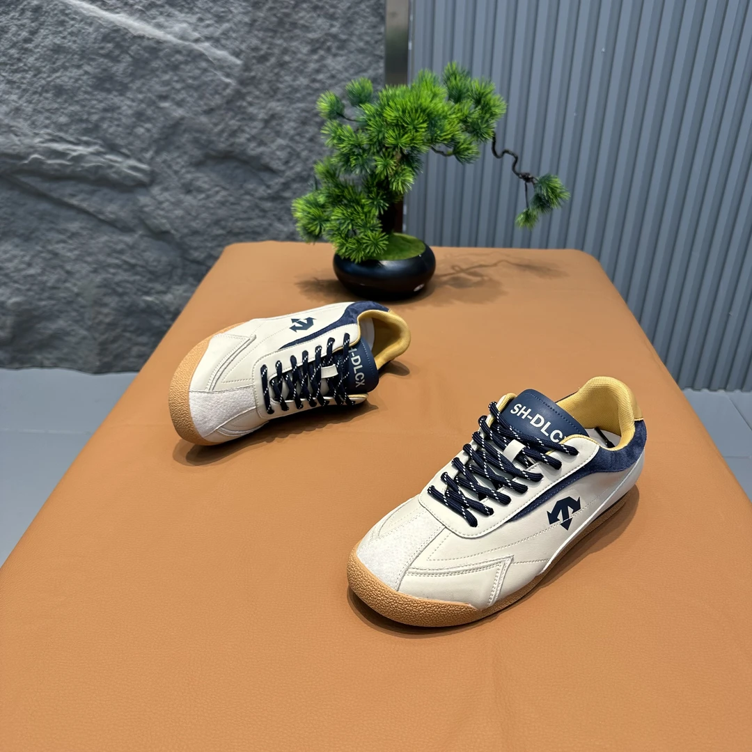 鞋不剩挣DL系带休闲鞋拼色低帮时尚男鞋软底舒适百搭潮鞋复古拼色